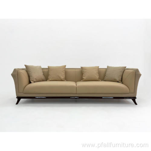 Modern frosted leather sofa